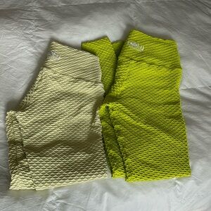 Yellow croco Booty by Brabants Leggings